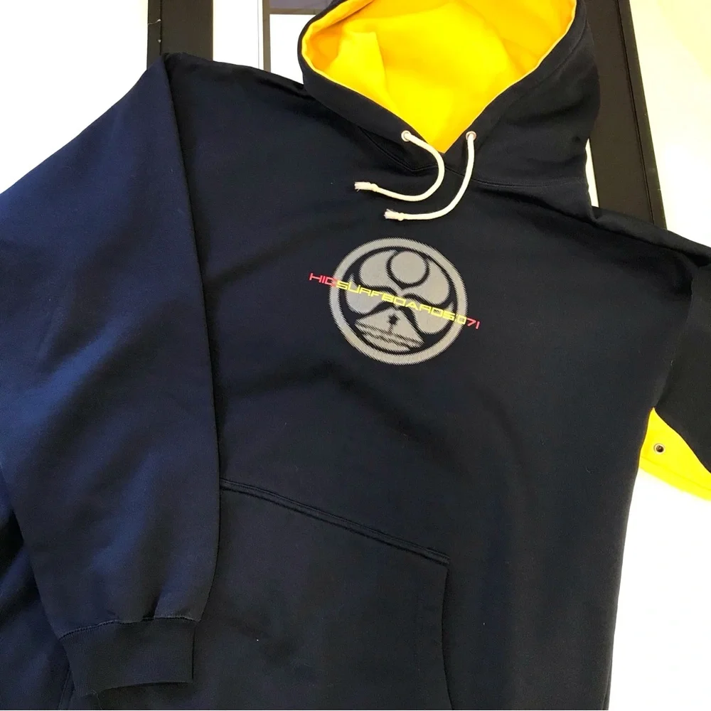 Hawaiian Island Creations HIC Surfboard Hoodie Navy